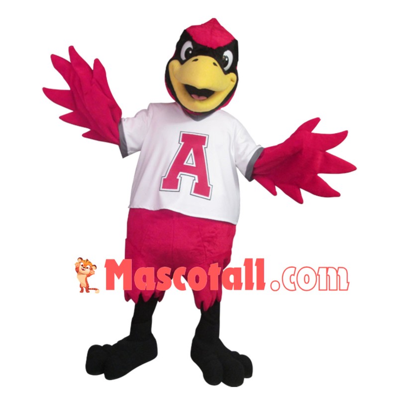 Lively Red Eagle Mascot Costume For Team