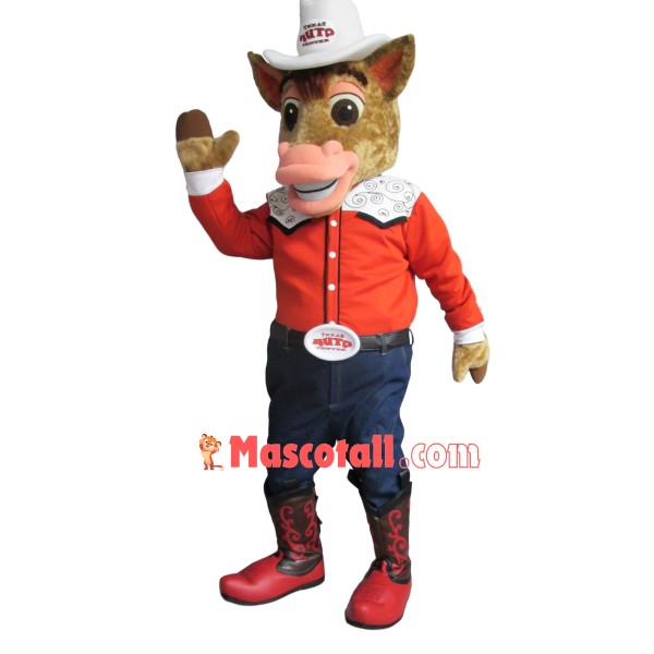 Signature Horse Mascot Costume For Car Company