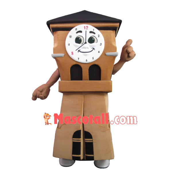 Vintage Wall Clock Mascot Costume