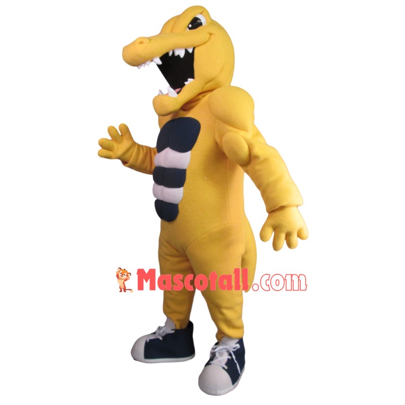 Violent Muscle Dinosaur Mascot Costume