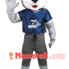 Blue Eyed Wolf Of Bismarck Mascot Costume