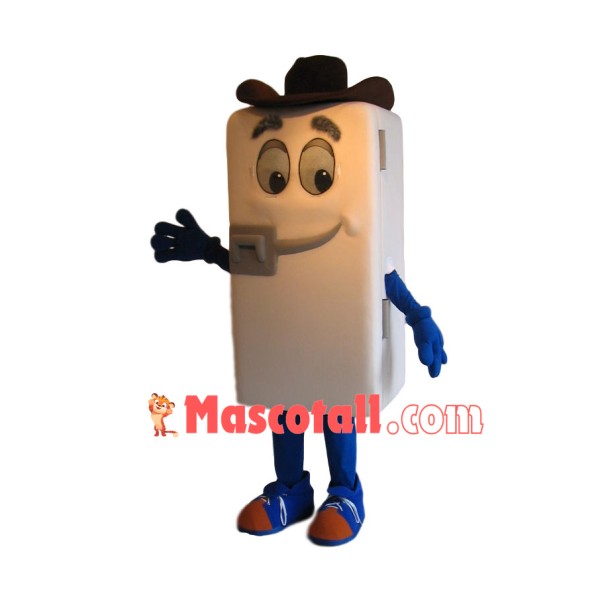 White Upright Refrigerator Mascot Costume