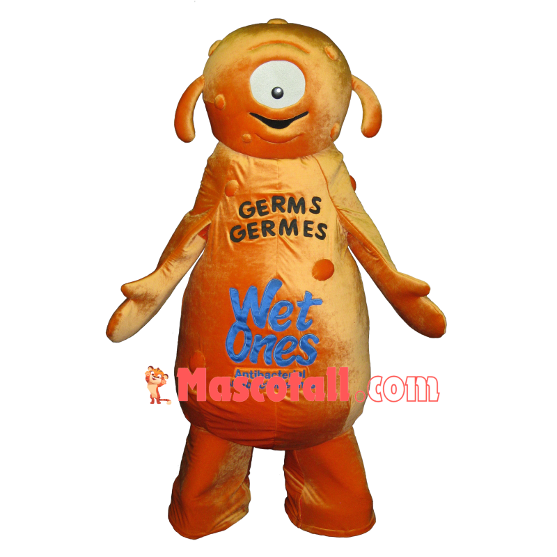 Germ Mascot Costume Of Wet Ones