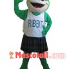 Croaking Frog Mascot Costume In The Vest