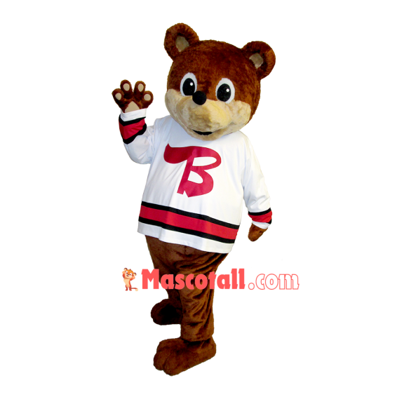 Amiable Baseball Baby Bear Mascot Costume
