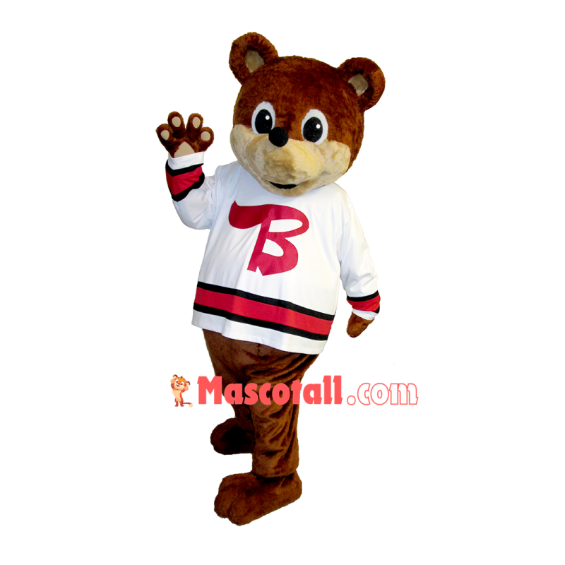 Amiable Baseball Baby Bear Mascot Costume