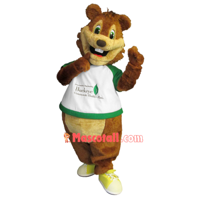 Buckeye Squirrel Mascot Costume Of Ohio Culture