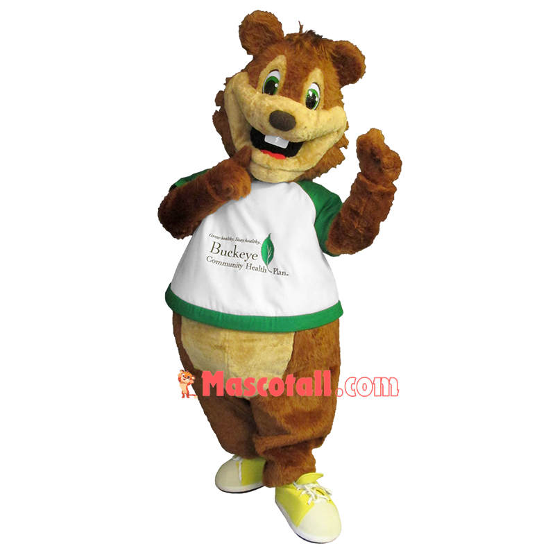 Buckeye Squirrel Mascot Costume Of Ohio Culture