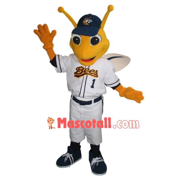 Baseball Player Sport Bee Mascot Costume