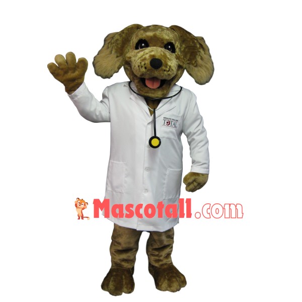 Rescued Doctor Dog Mascot Costume For Medical Plan