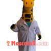 Researching Technician Giraffe Mascot Costume