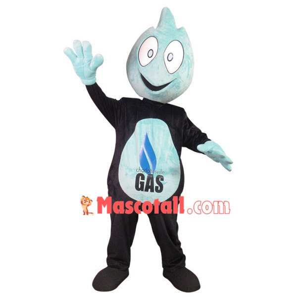 Black & Blue Gas Doll Mascot Costume