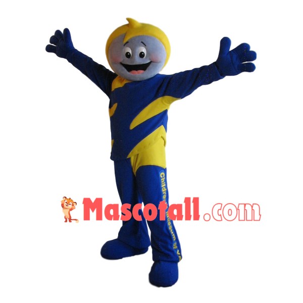 Sunny Blue Doll Mascot Costume For Children