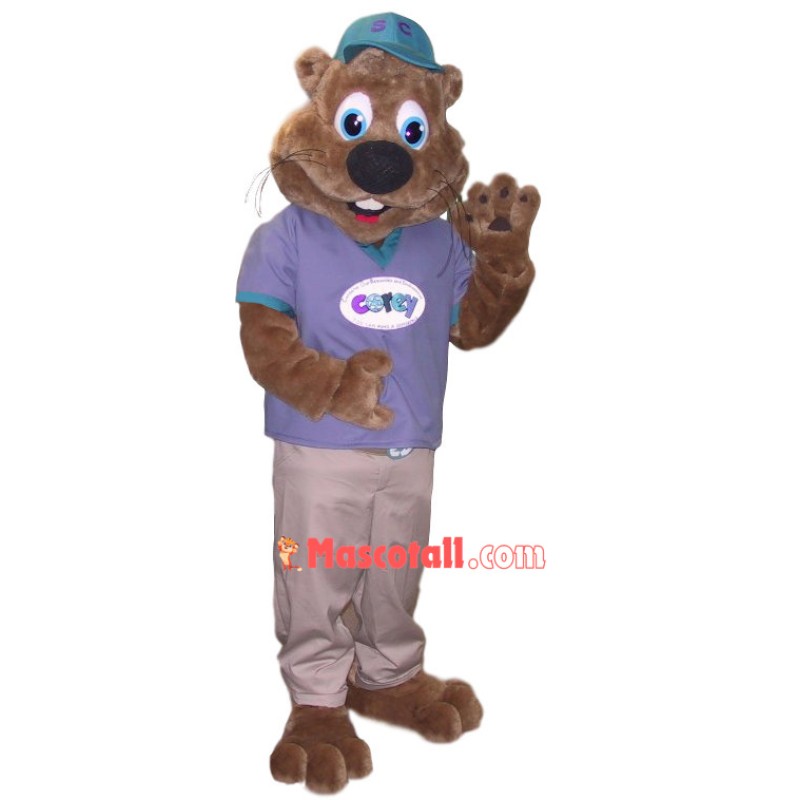 Professional Plush Brown Squirrel Mascot Costume