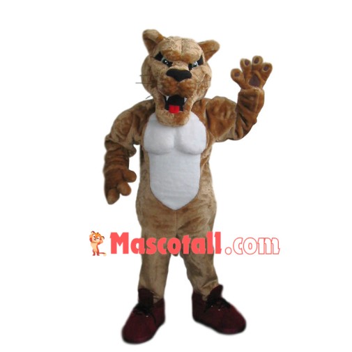 Power Tiger With Developed Pectoral Muscles Mascot Costume