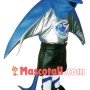 Blue Night Vision Bat Mascot Costume