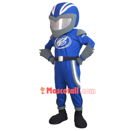 Professional Racer Of Rocket Team Mascot Costume