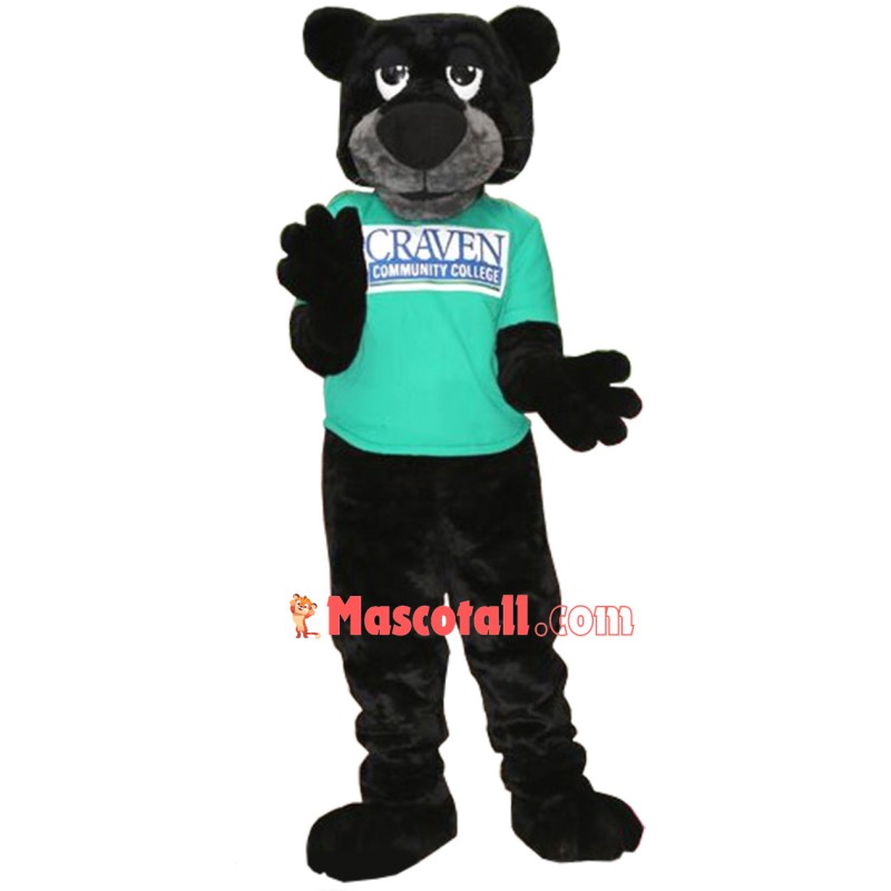 Black Panther of Community College Mascot Costume