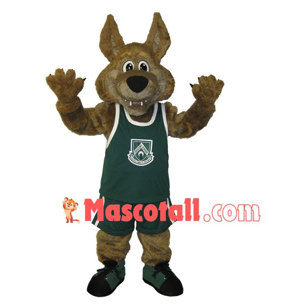 Sport Dog With Whole Green Set Mascot Costume