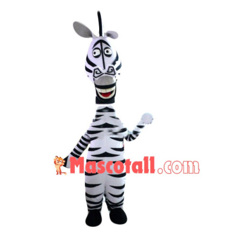 Adult Style Zebra Mascot Funny Costume