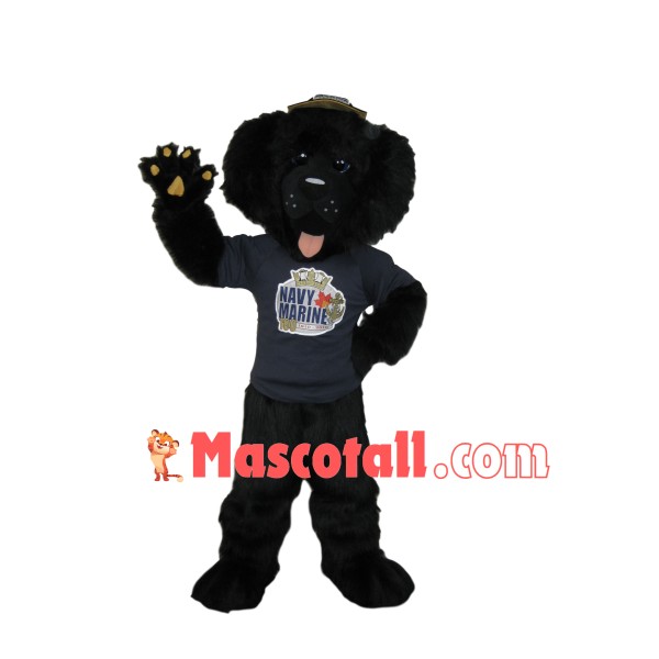 Captain Black Dog of The Fleet Mascot Costume