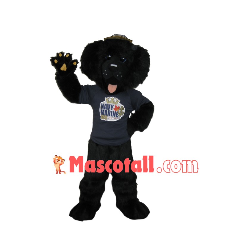 Captain Black Dog of The Fleet Mascot Costume