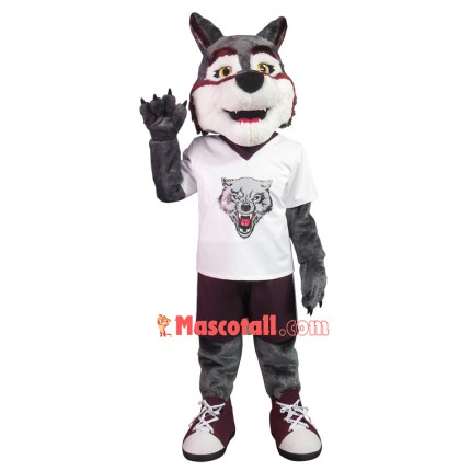 Obedient Gray Wolf Of Wolves Mascot Costume