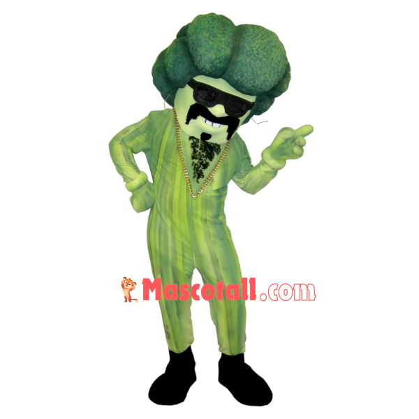Broccoli Sunglasses Man Mascot Costume