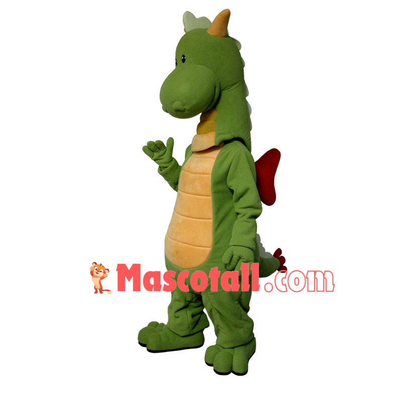 Born Green Flying Dragon Mascot Soft Costume