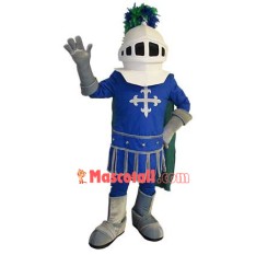 Orderly Crossed Armored Army Mascot Costume
