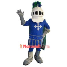 Orderly Crossed Armored Army Mascot Costume