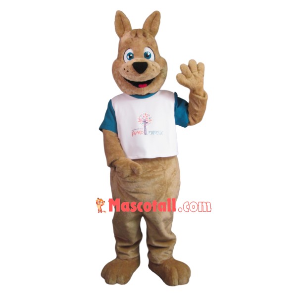 Casual Kangaroo Of The Theme Party Mascot Costume