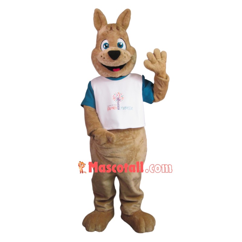 Casual Kangaroo Of The Theme Party Mascot Costume