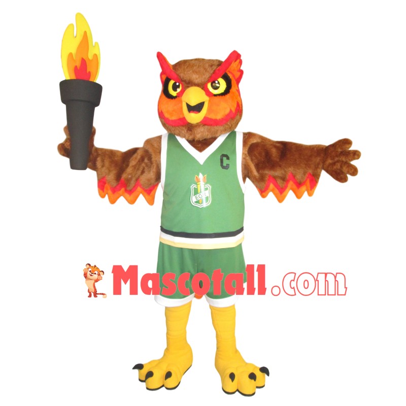 Torchbearer Owl For Circulatory System Mascot Costume