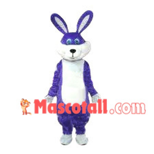 Dark Blue Easter Bunny Mascot Costume