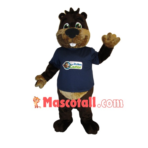 Friendly Winery Beaver Mascot Costume Outfit