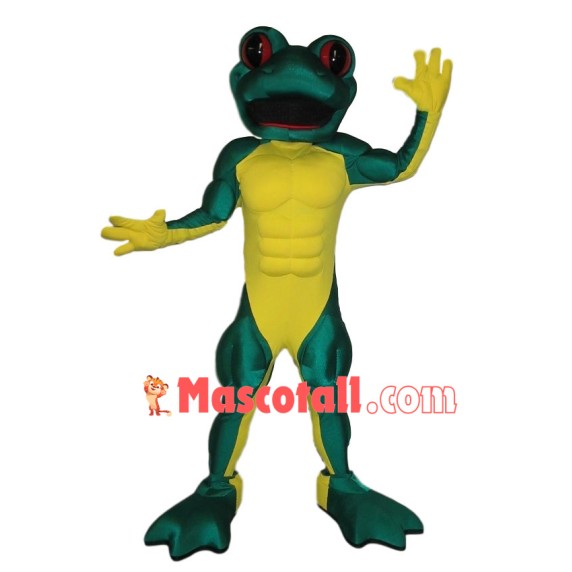 Lean Abdominal Frog Mascot Costume
