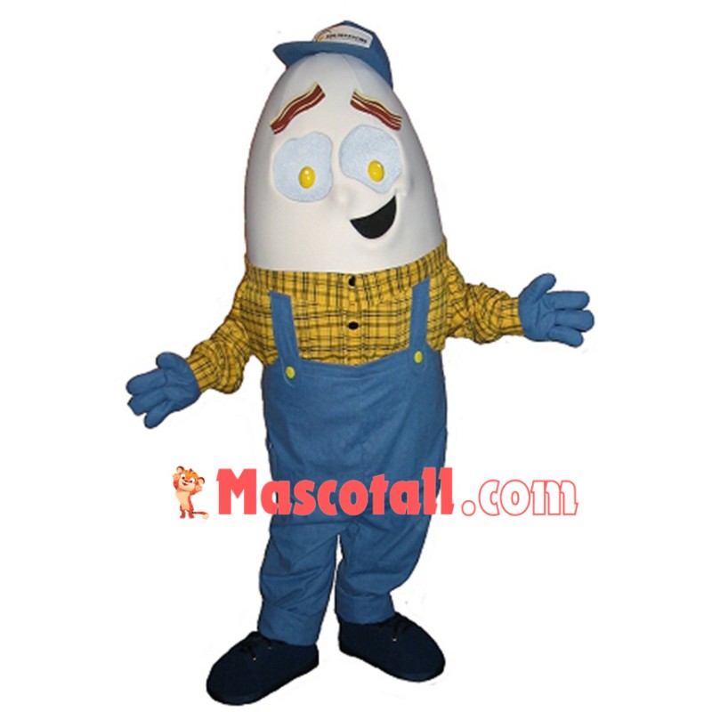 Interesting Banana Man With Poached Egg Eyes Mascot Costume