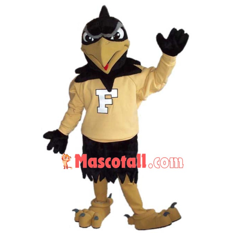 Black Power Falcon In The Hoodie Mascot Costume