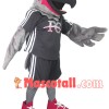 Soft Plush Grey Eagle Of Football Club Mascot Costume