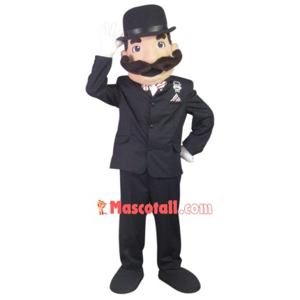Bearded Gentleman Of Parliament Mascot Costume