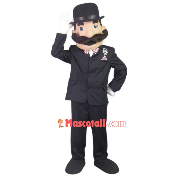 Bearded Gentleman Of Parliament Mascot Costume
