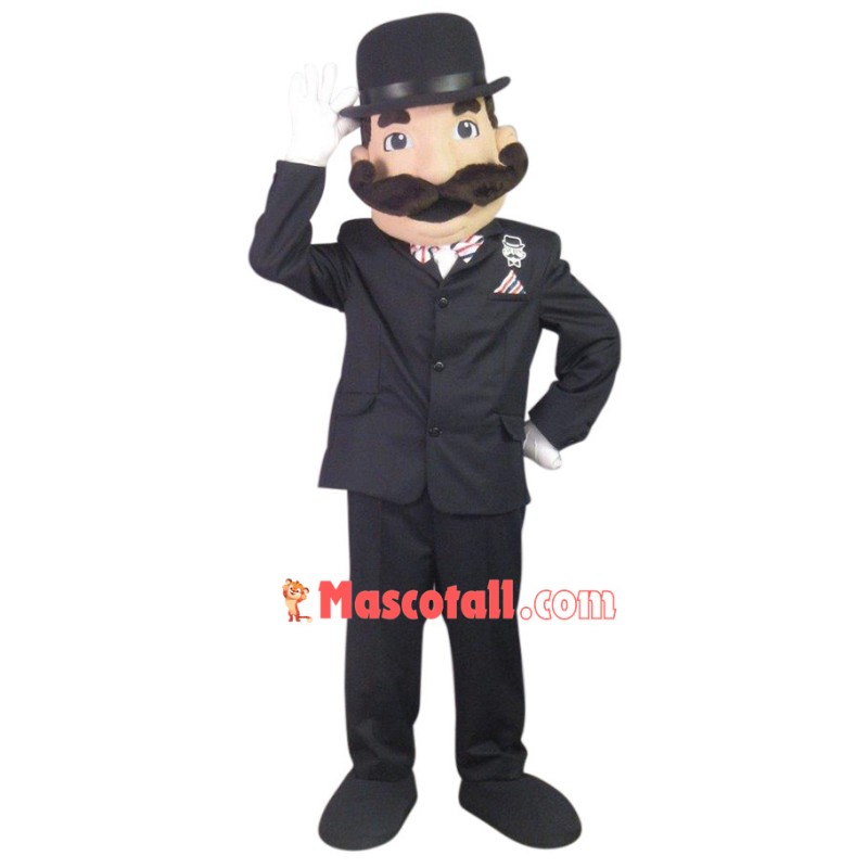Bearded Gentleman Of Parliament Mascot Costume