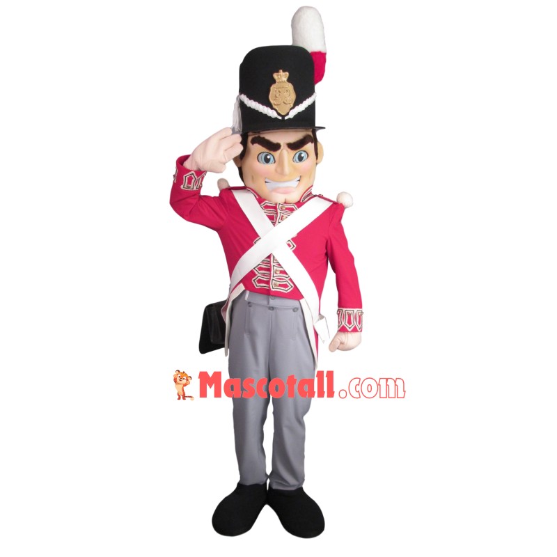 Saluting Court Guard Mascot Costume