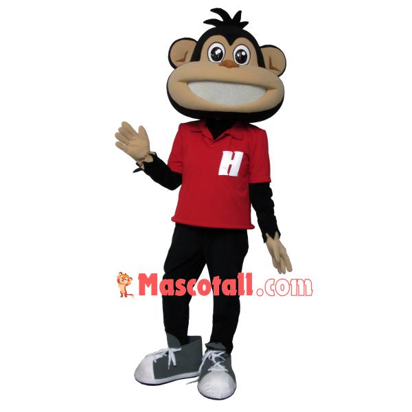 Normative Big Mouth Monkey Mascot Costume For High School