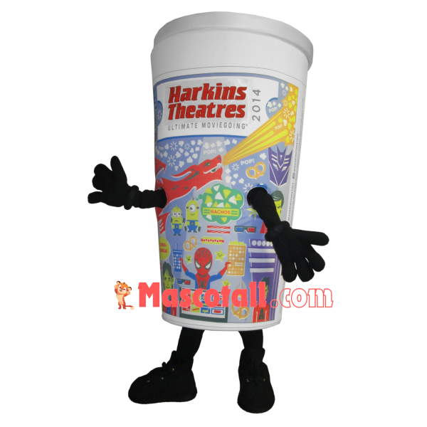 Theater Printed Beverage Cup Mascot Costume