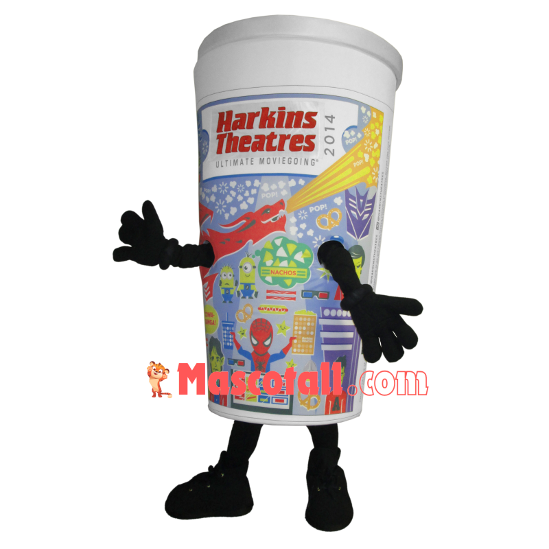 Theater Printed Beverage Cup Mascot Costume