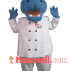 Chef Hippo With Nice Food Service Mascot Costume