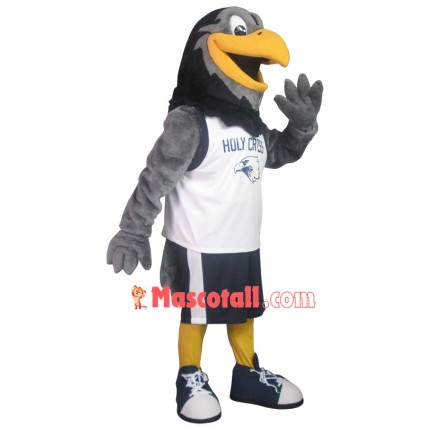 College Sport Grey Eagle Mascot Costume