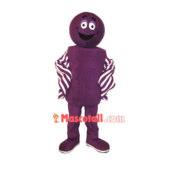 Purple Symbol Doll Mascot Costume For Intellectual Development